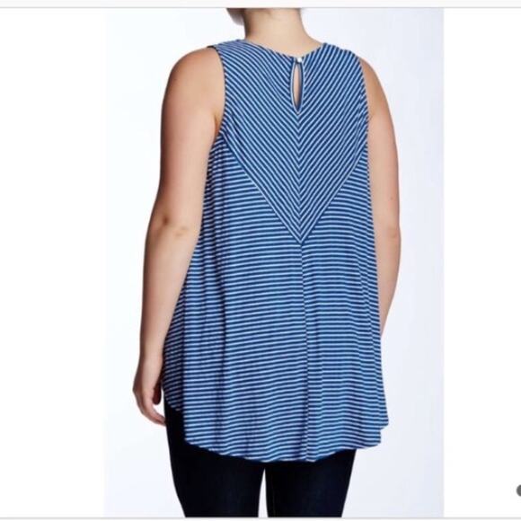 nwt but first coffee tank top in blue - Picture 2 of 5